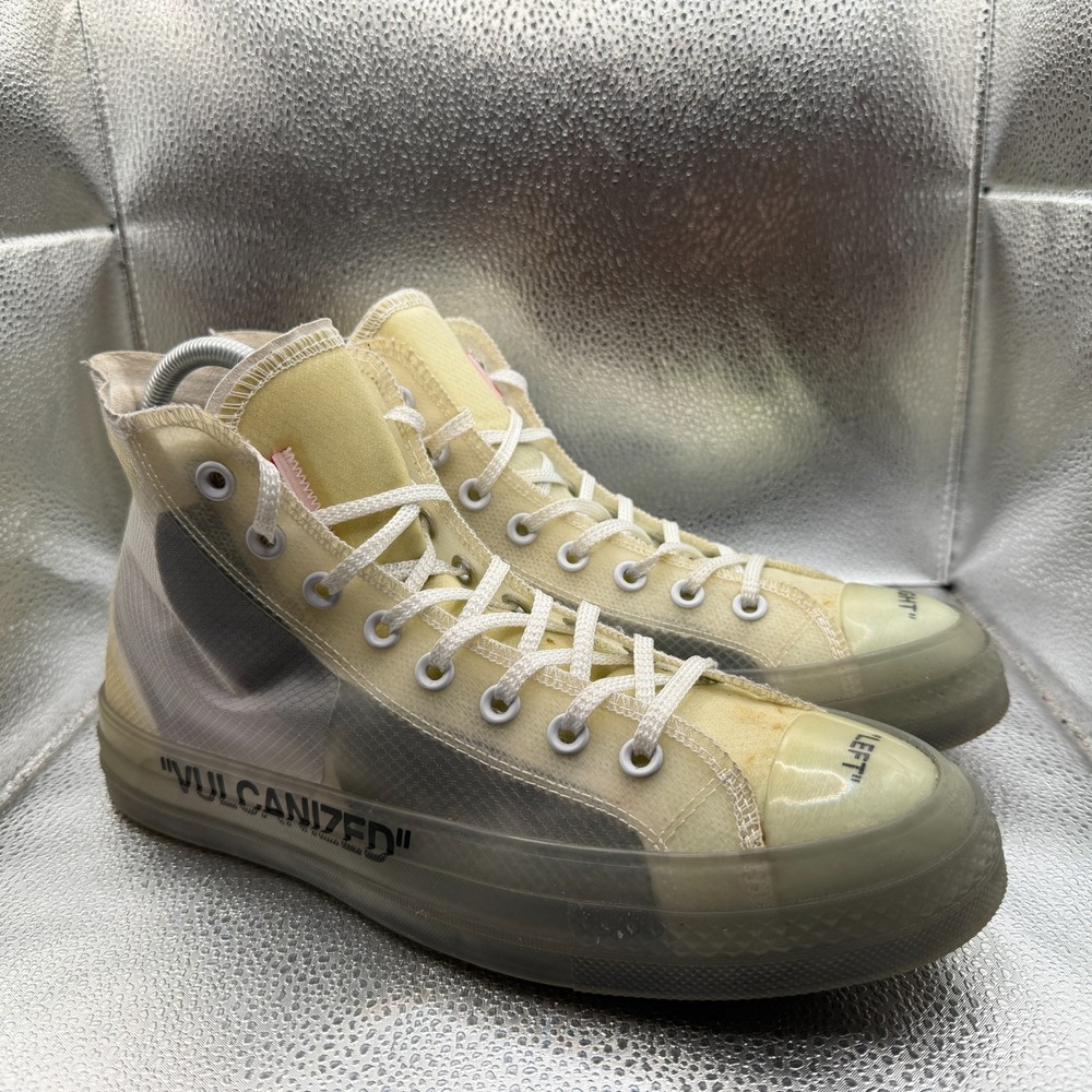 Size 9.5M/11.5W Converse The 10 Chuck 70 Hi Off-White Unisex Sneakers‎ 162204C